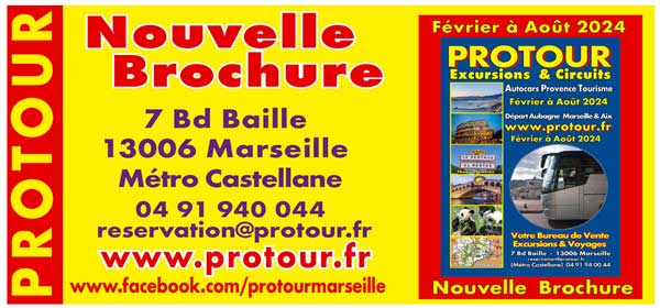 Nouvelle Brochure Protour
Excursions Voyages PROTOUR  
Février à Août 2024